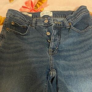 Blue jeans denim mid rise